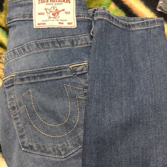 True Religion Mid rise skinny w32 Stella medium wash no flap NWT - Picture 6 of 16